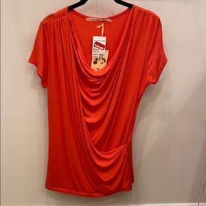 Gibson faux wrap blouse